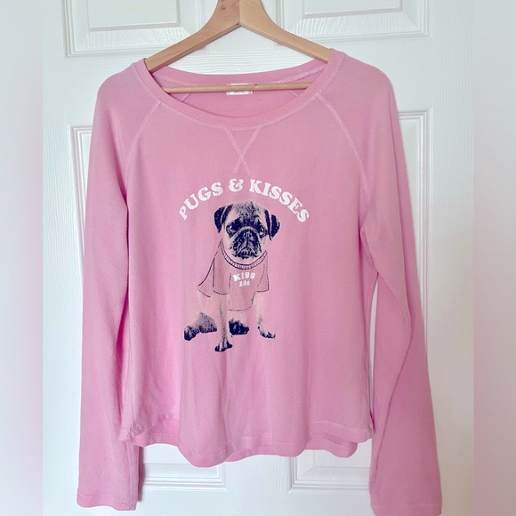 Ardene | pugs & kisses long sleeve Tee - Picture 5 of 5